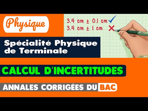 #23 / 4 EXERCICES CORRIGÉS SUR LES CALCULS D'INCERTITUDES