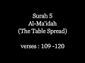 Conversation Between Jesus And Allah | Surah Al-Ma'idah (verses: 109 -120)