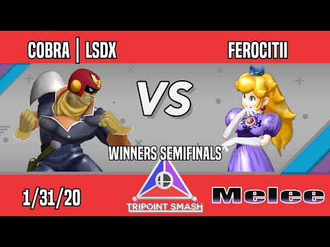 Tripoint Smash 95 - Winners Semifinals - COBRA | LSDX(Captain Falcon) Vs. Ferocitii(Peach)