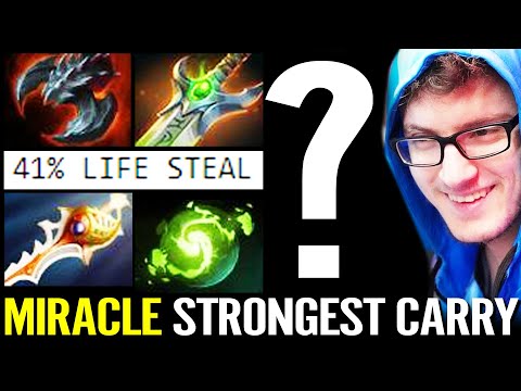 MIRACLE WTF Gh's Boss!!? Strongest Carry 41% Life Steal Rapier + RO TerrorBlade Dota 2 Pro Gameplay