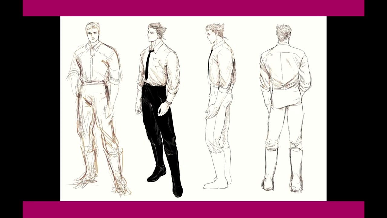 Aleksander from Veil - Character Sheet timelapse