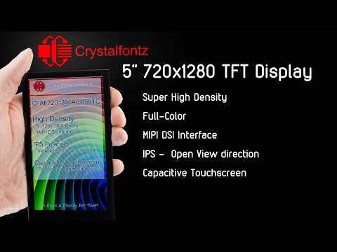 See this super sharp, high-density MIPI DSI TFT Display module in action, with its wide viewing angles and amazing resolution.