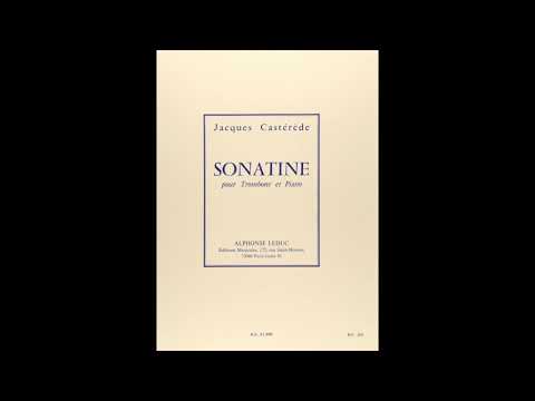 Castérède Sonatine 2nd Mov (A=440) "Karaoke - Accompaniment"