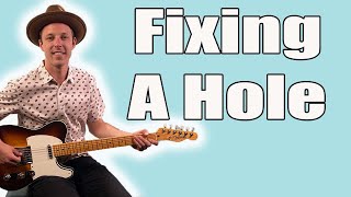 Beatles Fixing A Hole Guitar Lesson + Tutorial + TABS