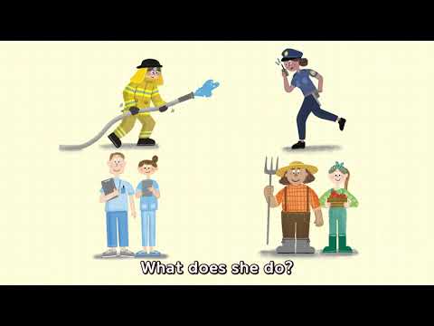 Let's Smile 4 Unit 7 Chant - Different Jobs