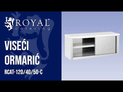 videozapis - Viseći ormarić - 1200 x 400 x 500 mm - 65 kg nosivosti po odjeljku - Royal Catering