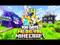 I Survived 100 Days in MEDIEVAL Minecraft...