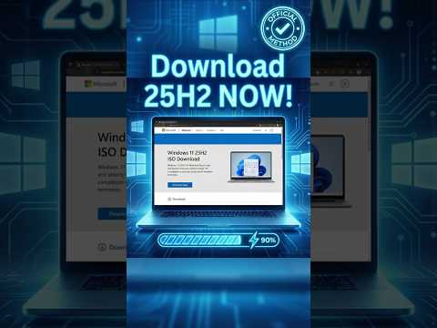 How To Download Windows 11 25H2 ISO | 100% Safe Genuine Method #shorts