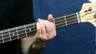 easy bass guitar song lesson smoke on the water deep purple