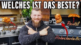 Ultimativer Test! 3 GRILLHÄHNCHEN REZEPTE im Vergleich | Bierdose VS. Drehspieß VS. Roadkill Chicken