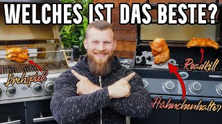 Ultimativer Test! 3 GRILLHÄHNCHEN REZEPTE im Vergleich | Bierdose VS. Drehspieß VS. Roadkill Chicken