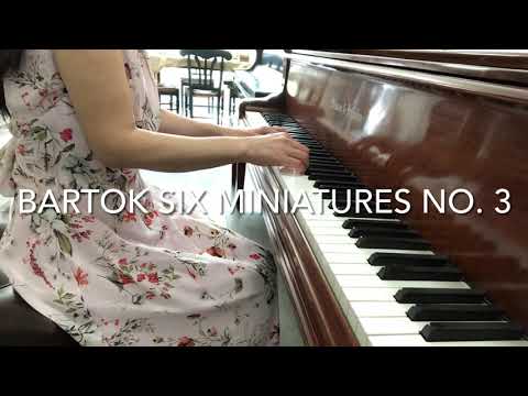 Bartok Six Miniatures No. 3 Largo intermediate piano