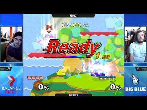 NGPU 21 SSBM - Twisty (Jigglypuff) vs. Bank (Marth) - Melee WR2
