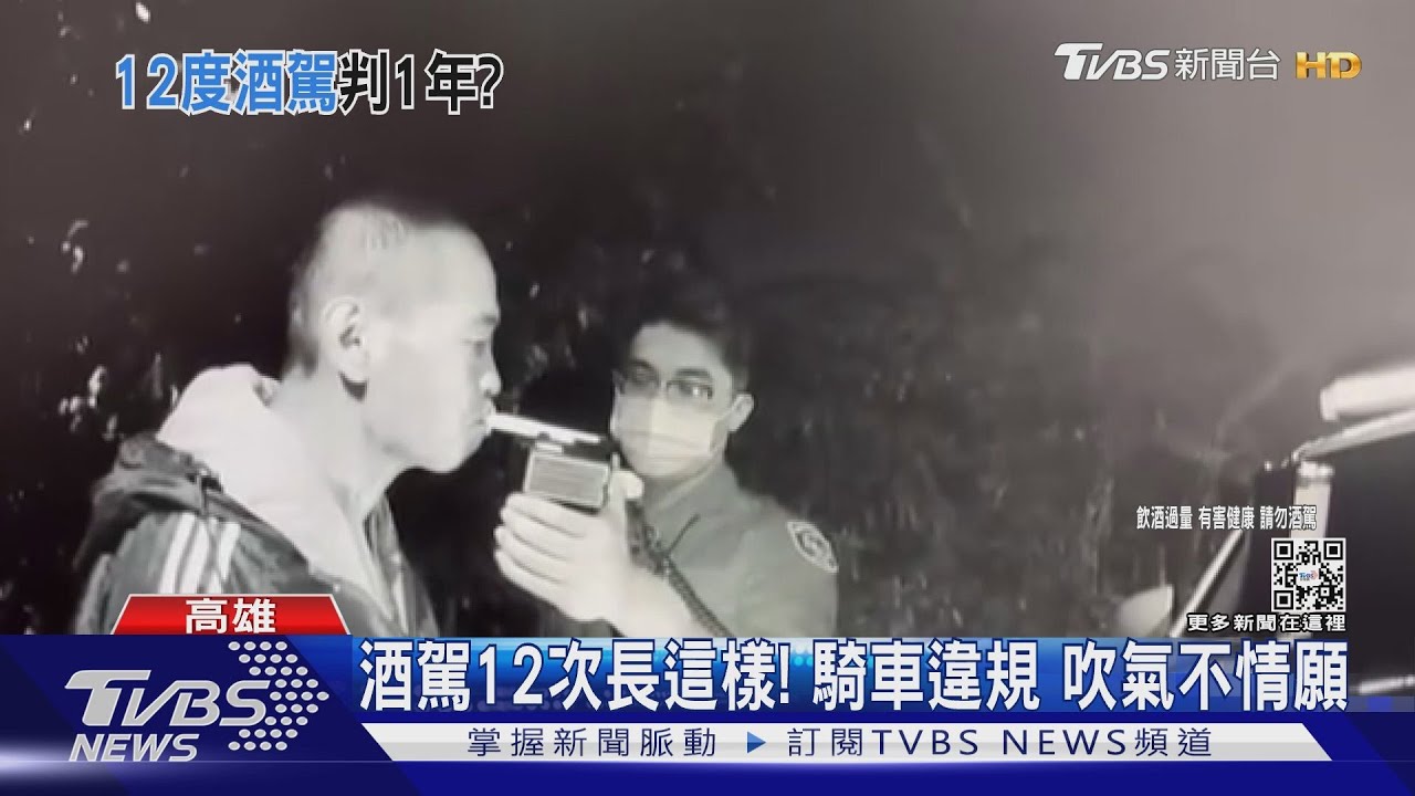 酒駕12次「長這樣」！ 高雄男累犯不怕　判刑1年3個月