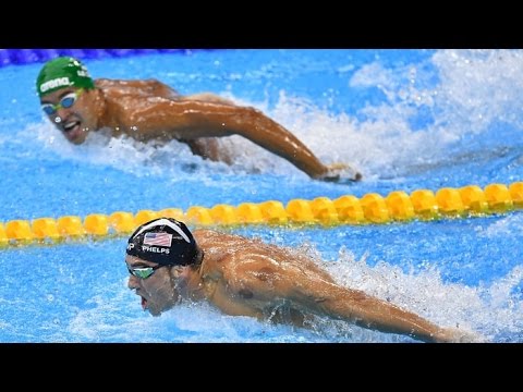 Rio Olympics 2016 Michael Phelps Men`s 100M Butterfly Destroys Chad Le Clos Again