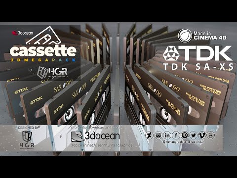 Cassette TDK SA XS 1992 made in Cinema 4D #12