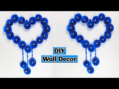 Paper Flower Wall Hanging: DIY Hanging Flower | Wall Decoration Ideas