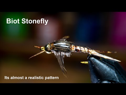 Biot Stonefly - Semi realistic pattern that just works - McFly Angler Fly Tying Tutorial