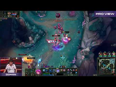 T1 Doran Gwen Pro View | T1 vs KT | 2025 LCK Round 3-5 W13D1