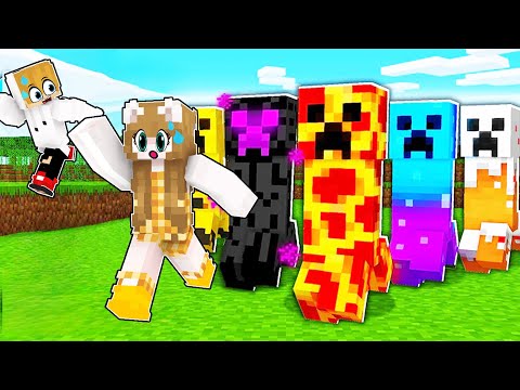 Minecraft: ELEMENTAL CREEPERS (EPIC CREEPER MOBS WITH COOL ABILITES!) Mod Showcase (Tagalog)