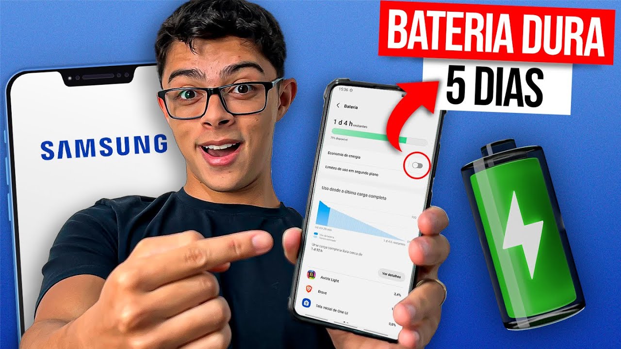COMO ECONOMIZAR MUITA BATERIA DO SEU SAMSUNG (PODE DURAR ATÉ 5 DIAS)
