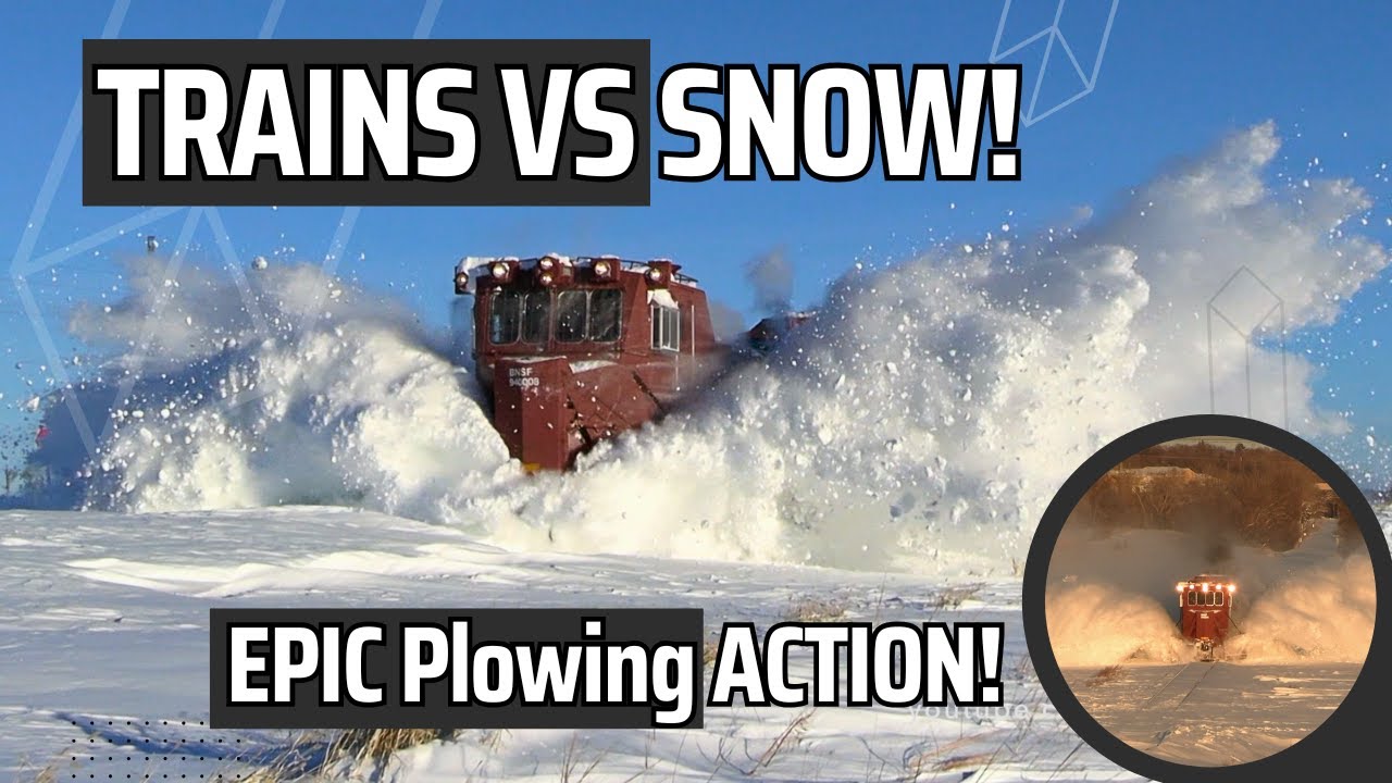 Ultimate Train Snow Plowing Compilation - Trains vs. Snow