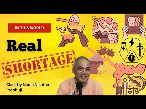 Srimad Bhagavatam | 3.26.31 Nama Nishtha prabhuji - Real shortage #iskcon #reality