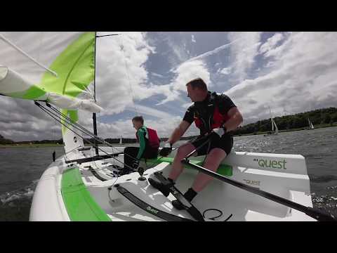 Rs quest sailboat Firbeck sailing club at Rother valley.