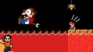 M2fine:Mario and Tiny Mario&#39;s Rising Lava Escape