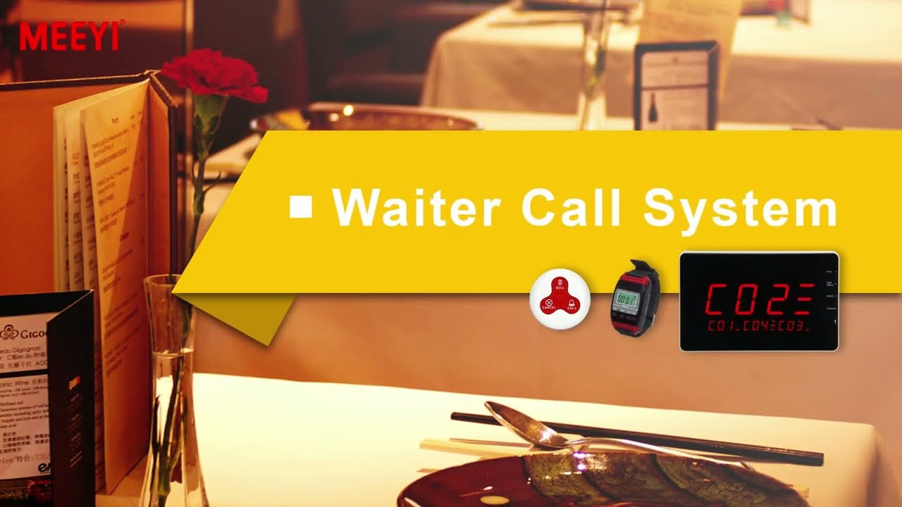 MEEYI Wireless waiter call system