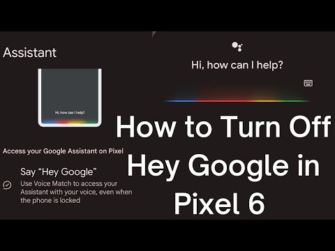 How to Turn Off Hey Google (OK Google) Pixel 6