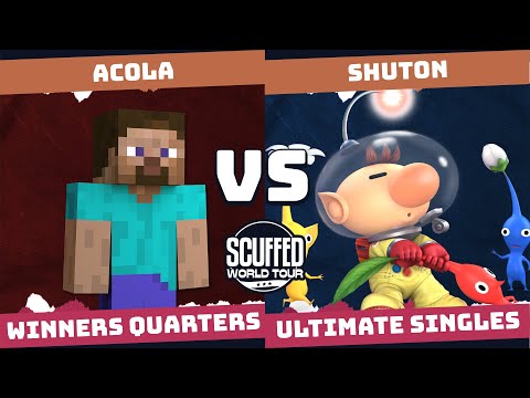 Scuffed World Tour Winners Quarters - Acola (Steve) Vs. Shuton (Olimar, Aegis) Smash Ultimate - SSBU