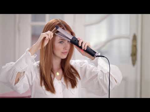 Plaukų Tieinimo Žnyplės - BaByliss Curl Styler C112E Quartz-Ceramic 3 Temperatūros Nustatymai Juoda Rožinė Aukso video