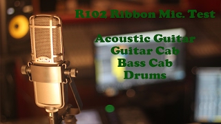 Video thumbnail for Superlux R102 Ribbon Mic Test by Color in the Shape of Sound Studios
