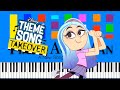 Andrea Theme Song Takeover Slow EASY Medium 4K Piano Tutorial