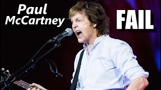 Paul McCartney FAIL | RockStar FAIL
