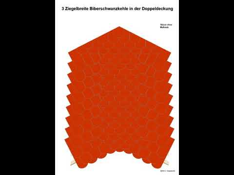 Biberkehle 3 Ziegel breit - Doppeldeckung