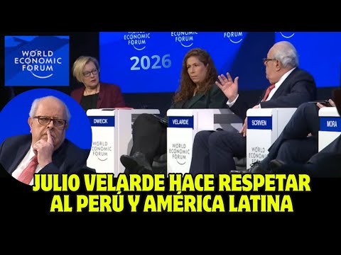 Julio Velarde es reconocido en Foro Económica Mundial - Davos 2026