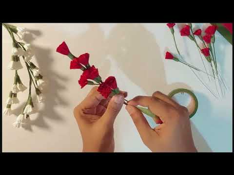 Sea lavenders flower making | Crepe paper flower | DIY | Art and craft
