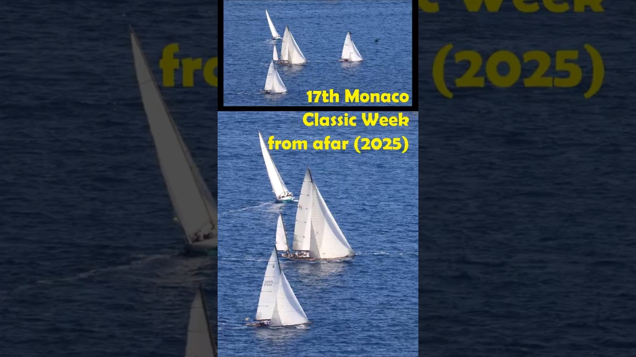 Monaco Classic Yachts Week from afar (2025) 2