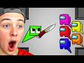 Reacting to SQUARE vs AMONG US Cube Battle!