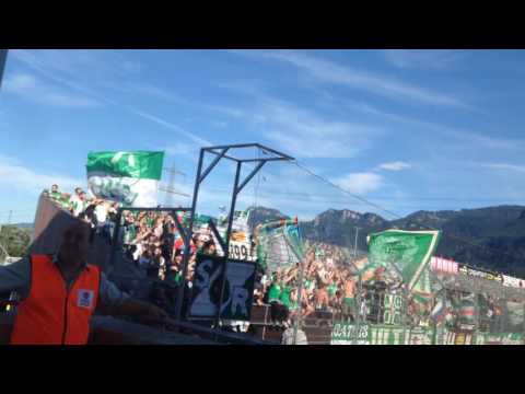 Altach gegen Rapid Wien 2:0 Stimmung im Rapid Fansektor👍👍👍