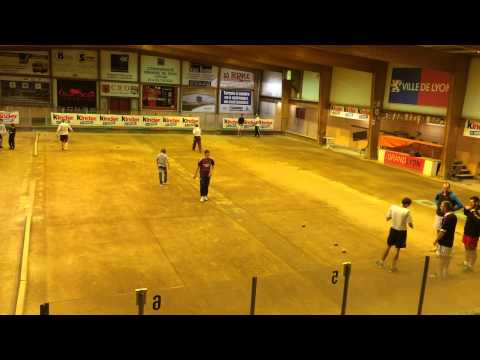Cro Lyon boules club training 2, Poyet, Chirat, Abelfo