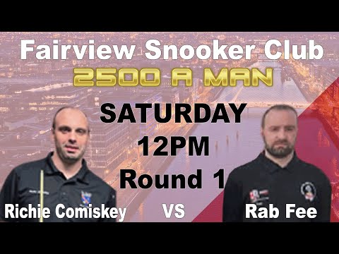Richie COMISKEY V Rab FEE (Part 2) - Last 16 - Blackball Pool - Fairview Snooker Club Dublin