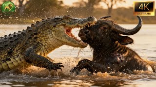 Cuộc Chiến Sinh Tử: Cá Sấu Kéo Trâu Xuống Nước –Cái Kết Không Ai Ngờ | Chất lượng 4K #thegioidongvat