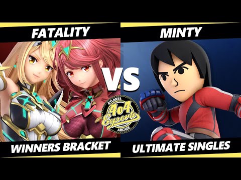 4o4 Smash Night 36 - Fatality (Pyra Mythra) Vs. Minty (Mii Brawler) SSBU Ultimate Tournament