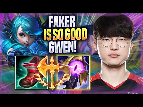 FAKER IS SO GOOD WITH GWEN! - T1 Faker Plays Gwen TOP vs Renekton! | Season 2022