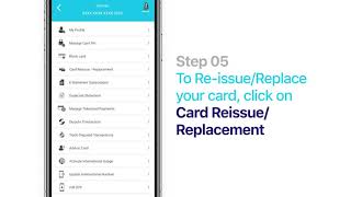 Block, Re-issue or Replace your SBI Card using the Mobile App