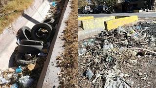 Vecinos reclamaron por un canal que se desbordó por la basura e inundó casas