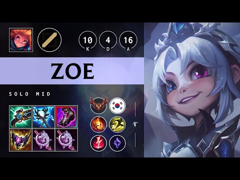Zoe Mid vs Orianna - KR Grandmaster Patch 25.10